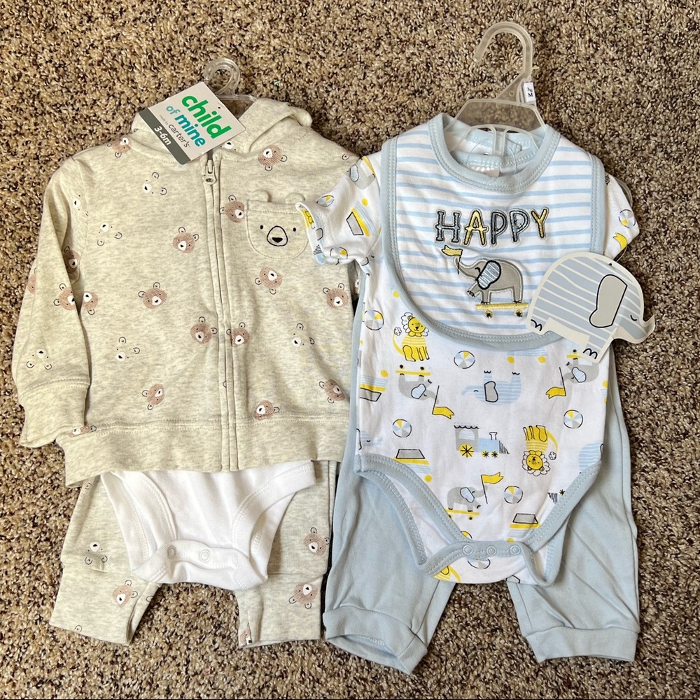 2 3-piece outfits